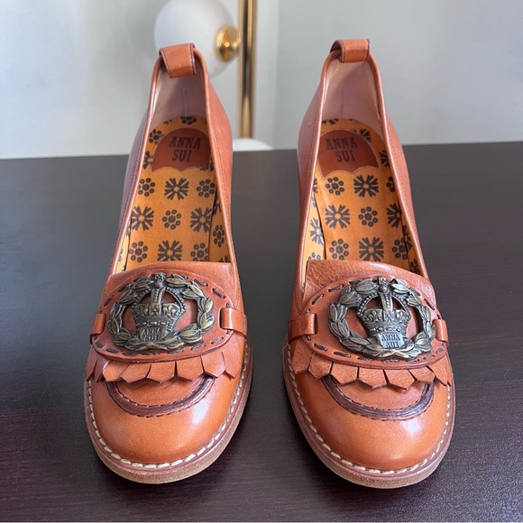 Anna Sui Loafers Killtie Heels 6 - Picture 12 of 12